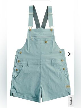 Nwt small marsh wear Women's escape Shortalls tourmaline premium outdoor gear